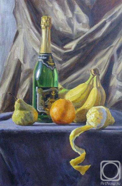 Gorodnichev Andrei. Champagne and fruit