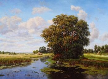Landscape with a swamp