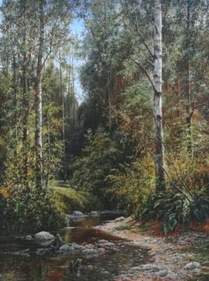 Stream in the forest. Borisova Irina