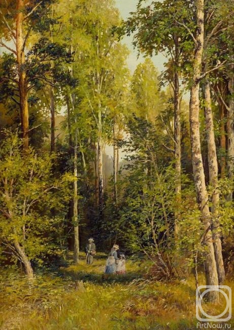 Borisova Irina. In a birch grove