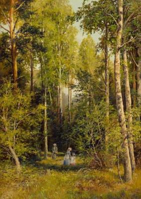 In a birch grove. Borisova Irina