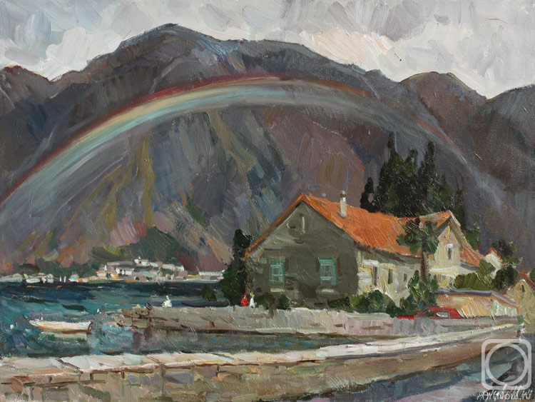 Zhukova Juliya. Rainbow in the mountains