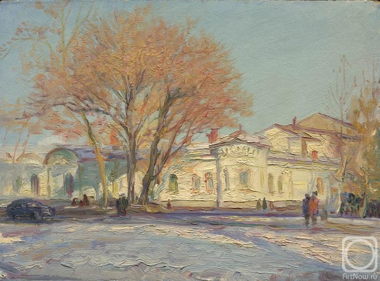 Petrov Vladimir. Tashkent winter, Gogol Street