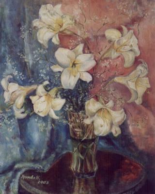 White lilies. Kruglova Irina