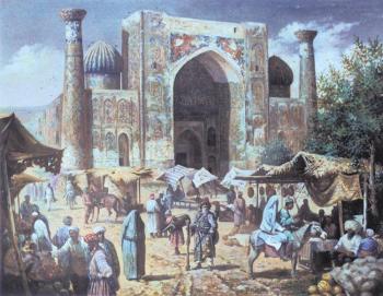 Samarkand. Sher-Dor Madrasah