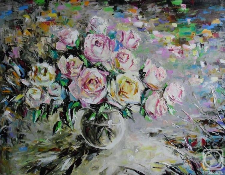 Kruglova Svetlana. Silk rose petals