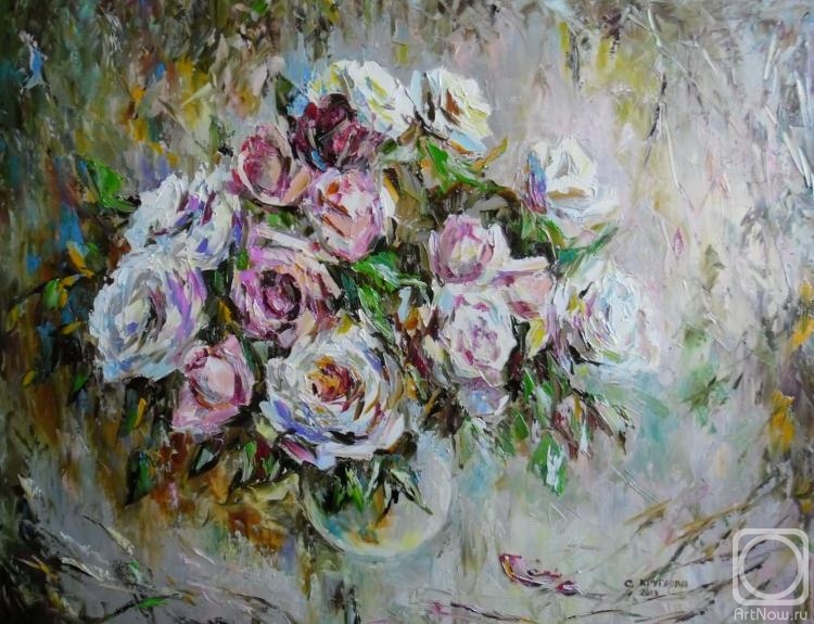 Kruglova Svetlana. White and pink bouquet