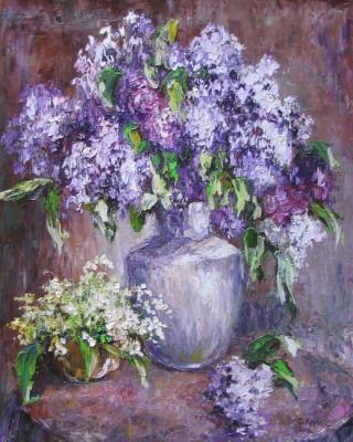 Lilacs and lilies of the valley. Kruglova Svetlana
