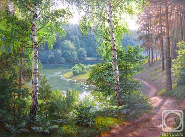 Potapov Vitaliy. The small river in the wood