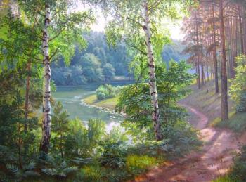 The small river in the wood. Potapov Vitaliy