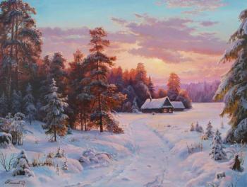 Winter evening. Potapov Vitaliy