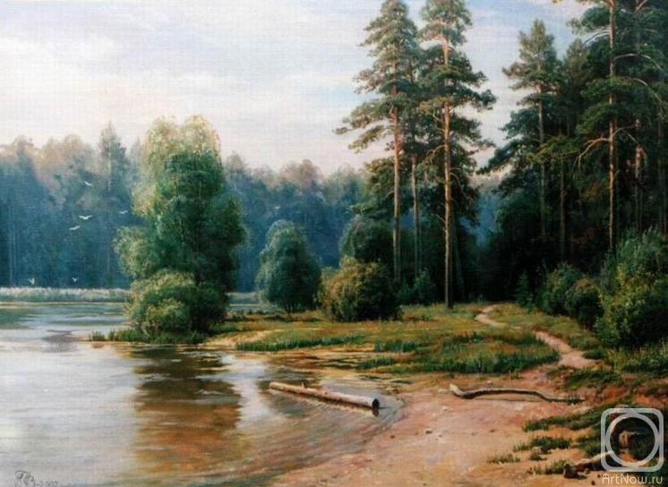 Potapov Vitaliy. On the shore of a forest lake