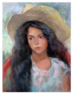 Portrait of a Young Gypsy Woman