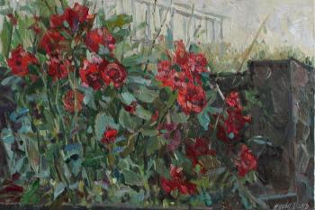 Red roses (Landscape With Rose). Zhukova Juliya