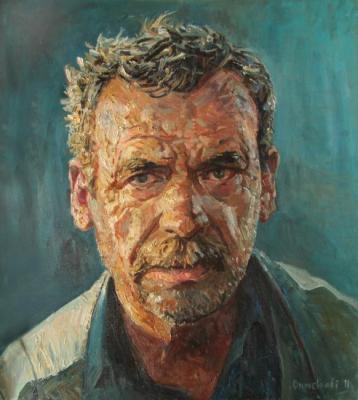 Portrait of a fisherman. Ahmetvaliev Ildar