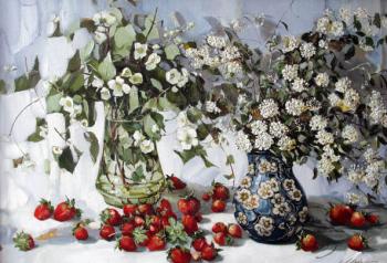 Stillife with strawberry. Kovalenko Lina