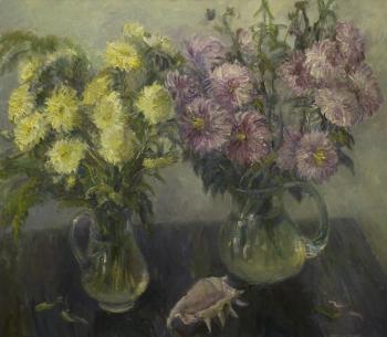 Still life with asters