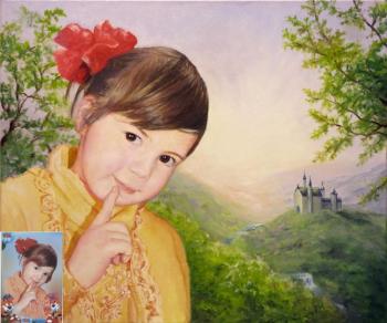 Fantasy portrait from photo