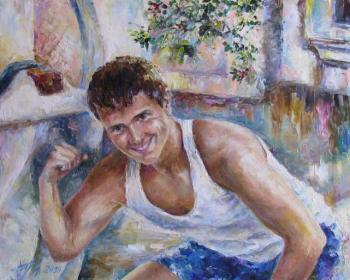 Portrait of young man