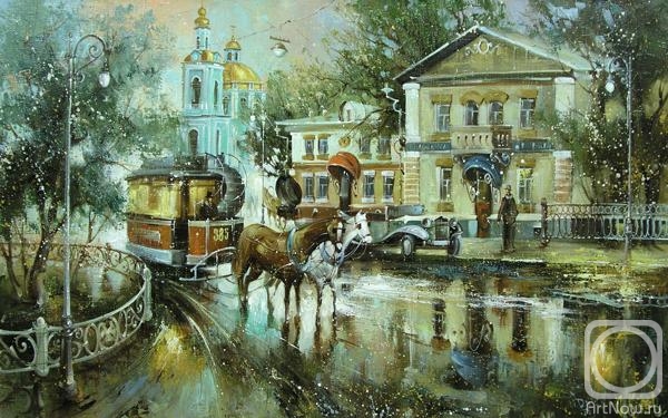 Boev Sergey. Moscow. Old Town. Series "First trams"
