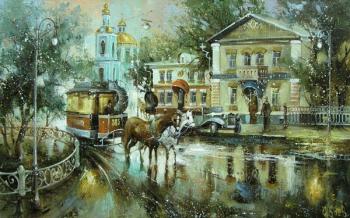Moscow. Old Town. Series "First trams" (Old Trams). Boev Sergey