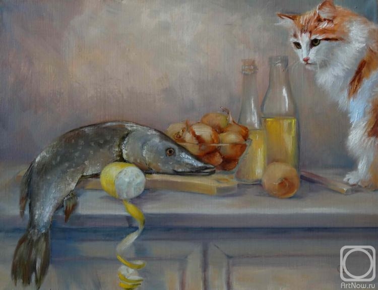 Razumova Svetlana. cook soup with the cat