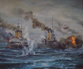 In the Battle of Tsushima. Golybev Dmitry