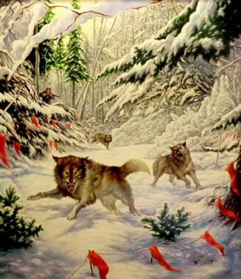 Copy of Danchurova "Hunting for wolves". Litvinov Valeriy