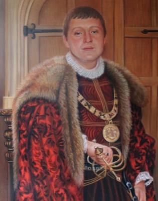 Portrait in historical costume. Sidorenko Shanna
