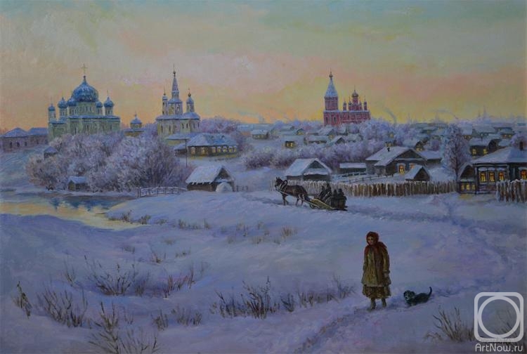Bakaeva Yulia. Winter evening (Stary Saransk)