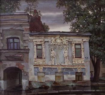 House with caryatids. Paroshin Vladimir