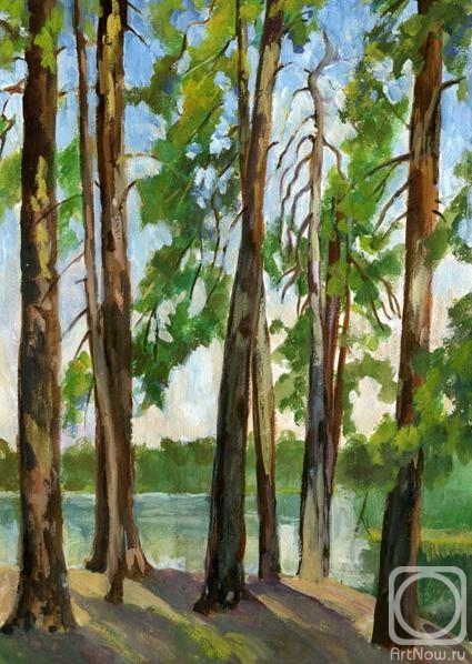 Malancheva Olga. Pines on Divnoi Lake (etude)