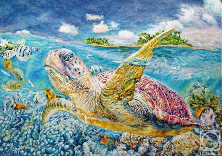 Chernay Lilia. Sea turtle