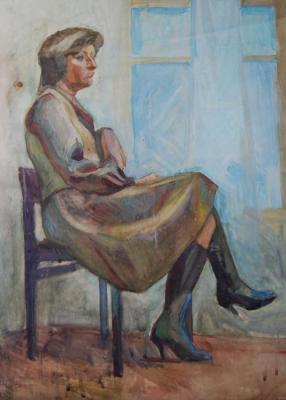 Sitting on a chair (). Dobrovolskaya Gayane