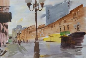 Painting Old Arbat. Dobrovolskaya Gayane