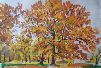 Painting The Oak-tree in the Park of Kolomenskoe. Dobrovolskaya Gayane
