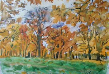 Painting The October in the Park of Kolomenskoe. Dobrovolskaya Gayane