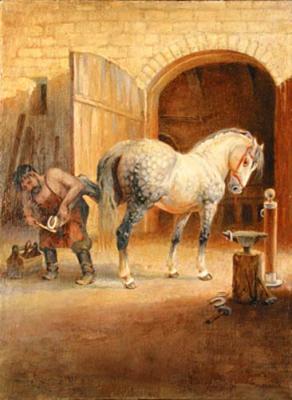 Smith with bulon horse. Finagenov Dmitriy