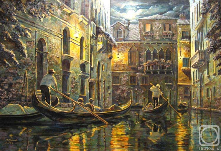Krasnova Nina. Venice at night