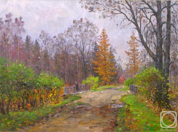 Alexandrovsky Alexander. Tsarskoye Selo. The park road