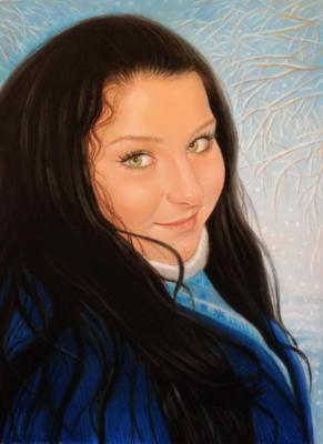Portrait of a Winter Girl. Sidorenko Shanna