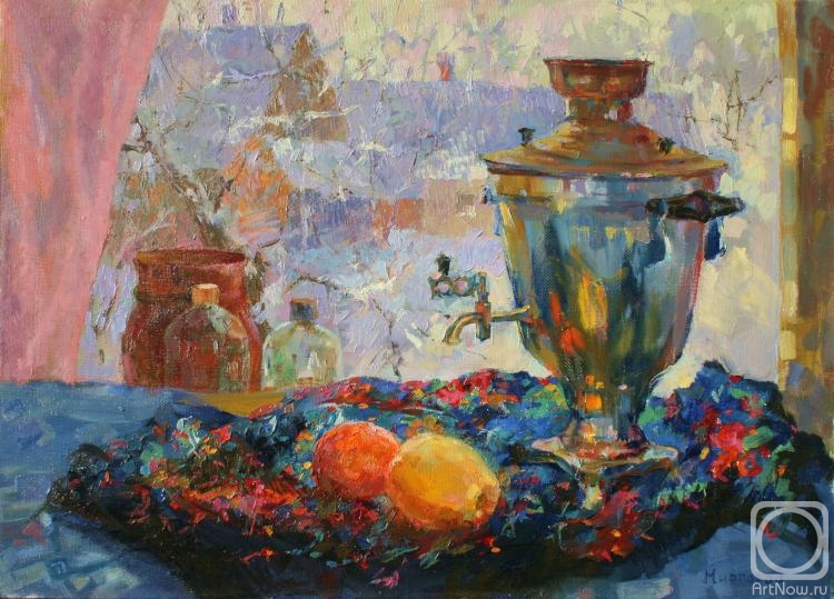 Новогодний натюрморт» картина Миргорода Игоря маслом на холсте — купить на  ArtNow.ru