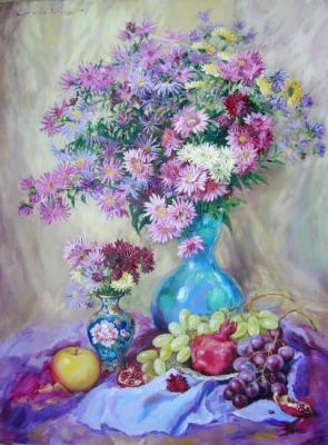 Still life in lilac tones. Simonova Olga