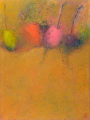 Fruits on a Yellow Tablecloth. Rumak Svetlana