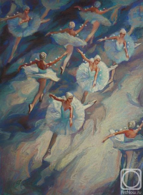Танец снежинок (балет Щелкунчик)» картина Гибет Алисы (бумага, пастель) —  купить на ArtNow.ru