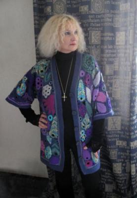 Kniting jacket (Irish Lace). Paritskaya Ludmila