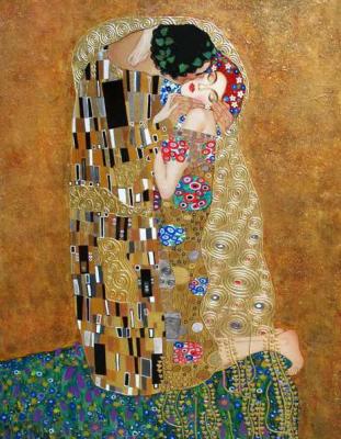 Kiss (inspired by Gustav Klimt) (Buy Klimt Painting The Kiss). Zhukoff Fedor