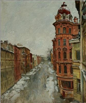 First snow. On Radishcheva Street (). Egorov Viktor