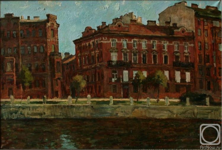Egorov Viktor. Houses on Fontanka river