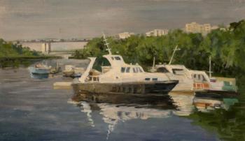 Serebrennikova Larisa Georgievna. Boats on the Moskva River